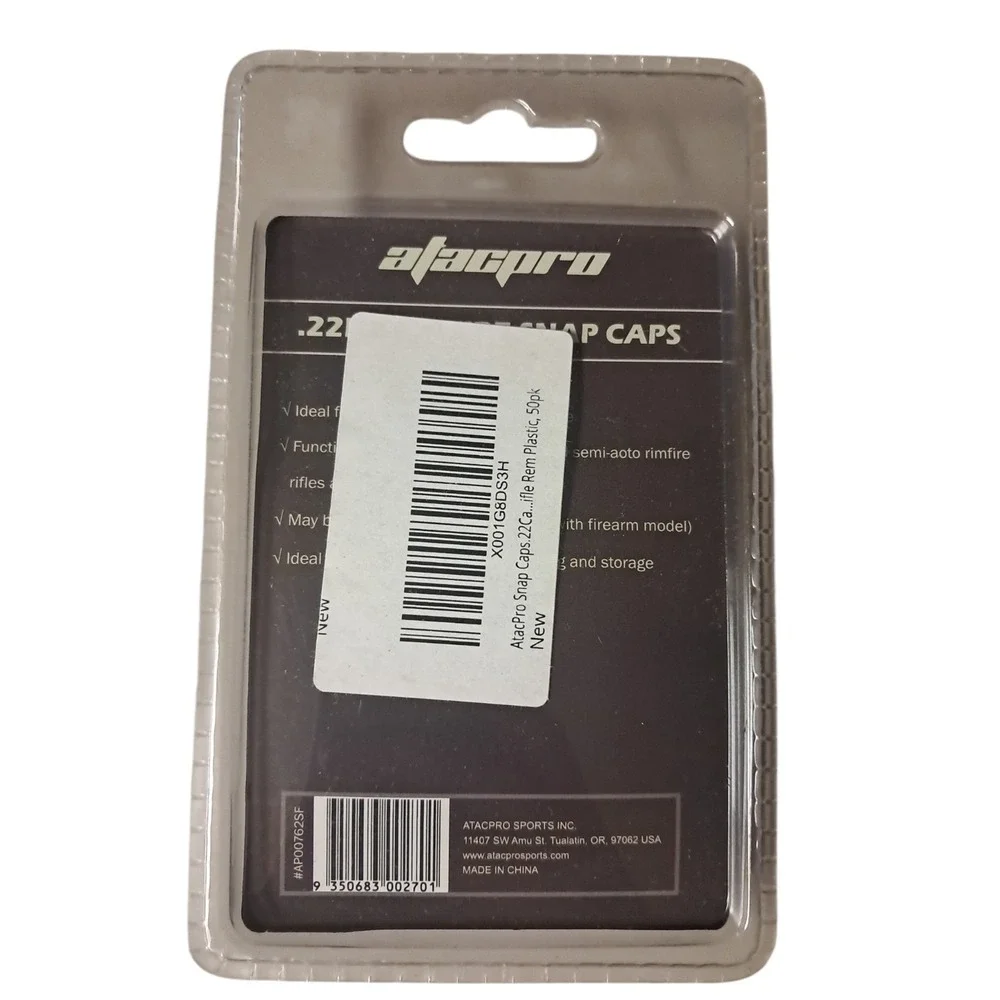 22 LR Rimfire Plastic 2 Pack Of  50 Pack of Safety Snap Caps A TAC Pro